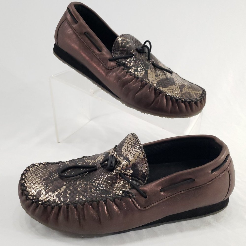 SAS Running Late-X LTD Slip On Loafer Size 8.5 Wide Siren Brown Snake Leather